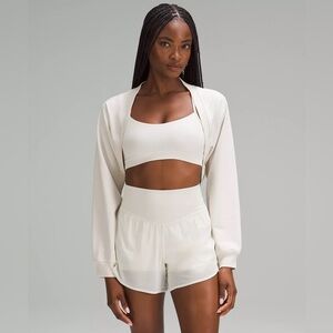 Lululemon French Terry Long Sleeve Shrug Bone Size 2